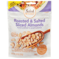 Salad Pizazz! Almond Toppings, Roasted & Salted, Sliced, 3.25 Ounce