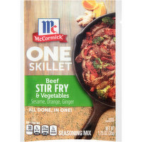 McCormick One Skillet Beef Stir Fry & Vegetables One Skillet Seasoning Mix, 1.25 Ounce