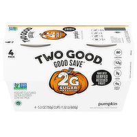 Two Good Good Save Yogurt, Pumpkin, 4 Pack, 4 Each