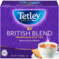 Tetley British Blend Premium Black Tea Round Tea Bags, 7 Ounce