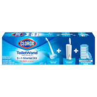 Clorox ToiletWand Toilet Cleaning Kit, 3-in-1 Starter Kit, 1 Each