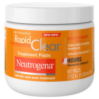 Neutrogena Rapid Clear Acne Treatment Pads, Salicylic Acid, 60 Each