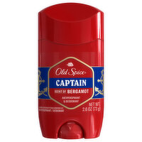 Old Spice Antiperspirant / Deodorant, Scent of Bergamot, Captain, 2.6 Ounce