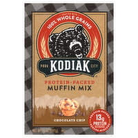 Kodiak Muffin Mix, Protein-Packed, Chocolate Chip, 14 Ounce