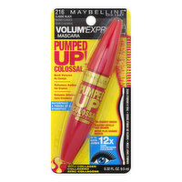 maybelline Volum' Express Pumped Up! Colossal Mascara, Waterproof, Classic Black 216, 0.32 Ounce