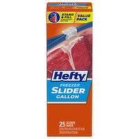 Hefty Slider Bags, Freezer, Gallon, Value Pack, 25 Each