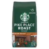 Starbucks Ground Coffee, Pike Place Roast, Medium Roast, 12 Ounce