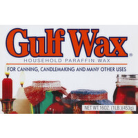 Gulf Wax Paraffin Wax, Household, 16 Ounce