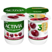 Activia Yogurt, Low Fat, Black Cherry, 4 Each