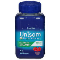 Unisom Simple Slumbers Melatonin, Midnight Raspberry, Gummies, 60 Each