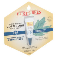 Burt's Bees Cold Sore Treatment, Rapid Rescue, 0.07 Ounce