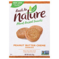 Back to Nature Cookies, Peanut Butter Creme, 9.6 Ounce