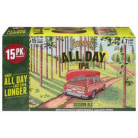 All Day IPA Beer, Session Ale, All Day IPA, 15 Pack, 15 Each