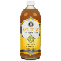 GT's Synergy Kombucha, Raw, Golden Pineapple, 48 Fluid ounce