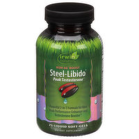 Irwin Naturals Steel-Libido, Peak Testosterone, Liquid Soft-Gels, 75 Each