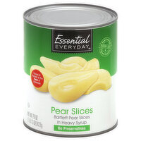 Essential Everyday Pear Slices, Bartlett, in Heavy Syrup, 29 Ounce