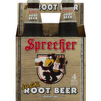 Sprecher Soda, Gourmet, Root Beer, Lo-Cal, 4 Each