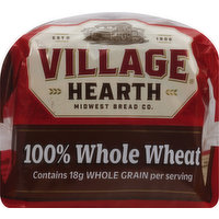 Village Hearth Bread, 100% Whole Wheat, 20 Ounce