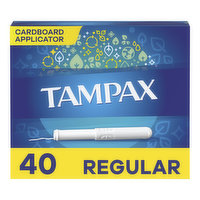 Tampax Tampax Cardboard Tampons Regular Absorbency, 40 Ct, 40 Each