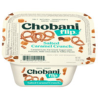 Chobani Yogurt, Greek, Salted Caramel Crunch, 4.5 Ounce