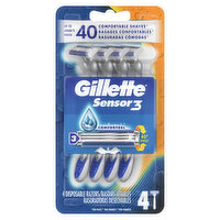 Gillette Razors, Disposable, 4 Each