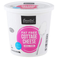 Essential Everyday Cottage Cheese, Small Curd, Fat Free, 24 Ounce