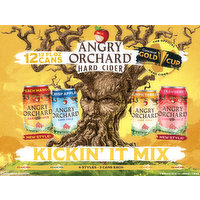 Angry Orchard Hard Cider, Kickin' It Mix, 12 Pack, 12 Each