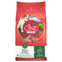 Purina One +Plus Dog Food, Small Breed, Adult Formula, 7.4 Pound