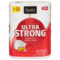 Essential Everyday Bathroom Tissue, Ultra Soft, Mega Rolls, Two-Ply, 6 Each