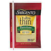 SARGENTO Provolone Natural Cheese with Natural Smoke Flavor Ultra Thin® Slices, 20 Each