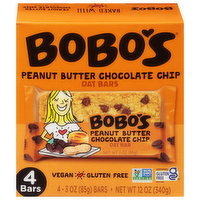 Bobo's Oat Bars, Peanut Butter Chocolate Chip, 4 Each