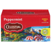 Celestial Seasonings Herbal Tea, Caffeine Free, Peppermint, Tea Bags, 20 Each