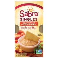 Sabra Hummus, Roasted Red Pepper, Singles, 6 Each