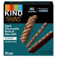 Kind Bars, Dark Chocolate Nuts & Sea Salt, Thins, 10 Each