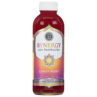 GT's Synergy Kombucha, Raw, Lemon Berry, 16 Fluid ounce