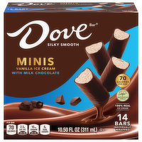 Dove Ice Cream, Vanilla, Minis, 14 Each