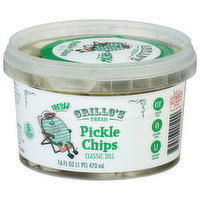 Grillo's Pickle Chips, Fresh, Classic Dill, 16 Fluid ounce