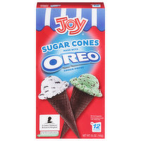 Joy Sugar Cones, Oreo Cookie Pieces, 12 Each