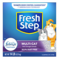 Fresh Step Clumping Cat Litter, Multi-Cat, 14 Pound