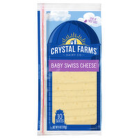 Crystal Farms Cheese, Baby Swiss, 10 Each