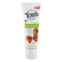 Toms of Maine Fluoride Toothpaste, Silly Strawberry, Natural, Children's, 5.1 Ounce
