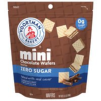 Voortman Bakery Wafers, Zero Sugar, Chocolate, Mini, 6.5 Ounce