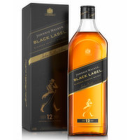 Johnnie Walker Black Label Scotch, 1.75 Litre