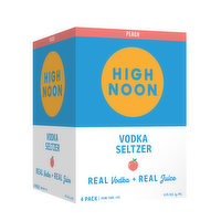 High Noon Peach Vodka Hard Seltzer, 355 Millilitre