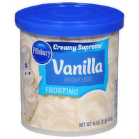 Pillsbury Creamy Supreme Frosting, Vanilla, 16 Ounce