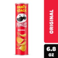 Pringles Potato Crisps Chips, Original, Party Stack, 6.8 Ounce