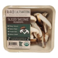 R&R Cultivation Local Organic Sliced Shiitake Mushrooms, 5 Ounce