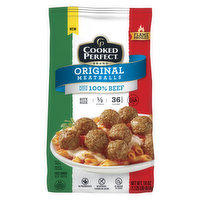 Cooked Perfect Meatballs, Original, Flame Broiled, Bite Size, 18 Ounce