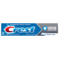 Crest Toothpaste, Regular Paste, Tartar Protection, 5.7 Ounce