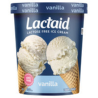 Lactaid Ice Cream, Lactose Free, Vanilla, 1 Quart